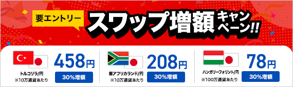 要エントリー スワップ増額キャンペーン