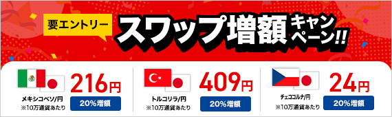 要エントリー スワップ増額キャンペーン