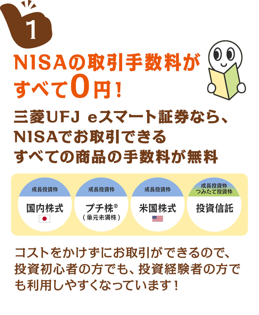NISAの取引手数料がすべて0円！