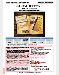 三菱UFJ純金ファンド