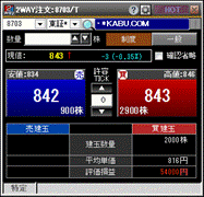 2way注文画面