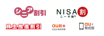 当社オリジナル割引サービス。シニア割引・ＮＩＳＡ割・株主推進割引・株主優待