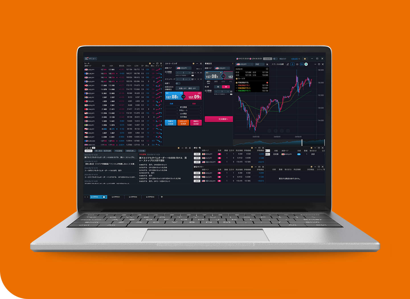 FX PCアプリ	FXアプリ 三菱UFJ eスマート証券 三菱UFJ eスマート証券