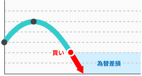 為替レートの下落リスク