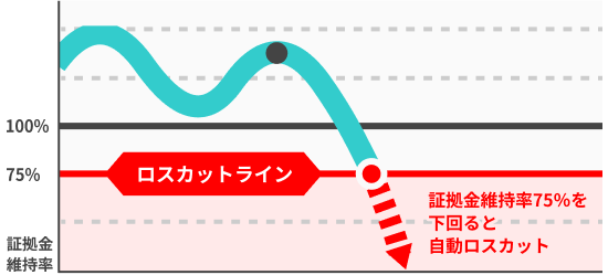 レバレッジおよびロスカットのリスク