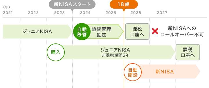 例:2024年1月1日時点で未成年の方