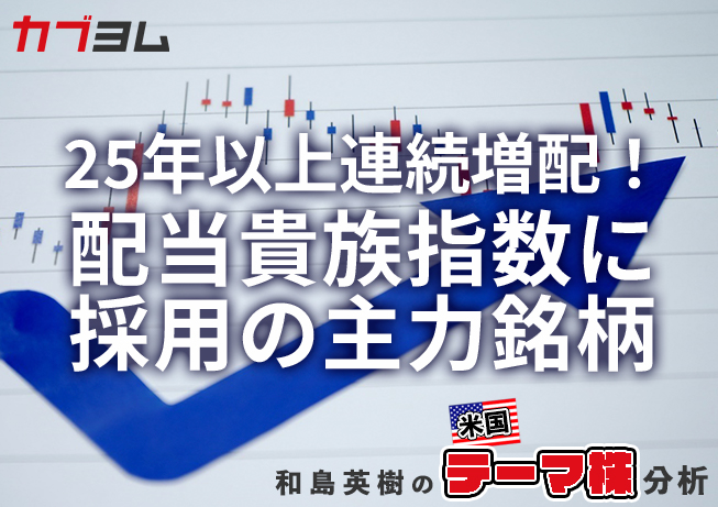 S&P500配当貴族指数に採用の主力銘柄をピックアップ！