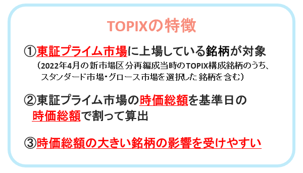 TOPIXの特徴