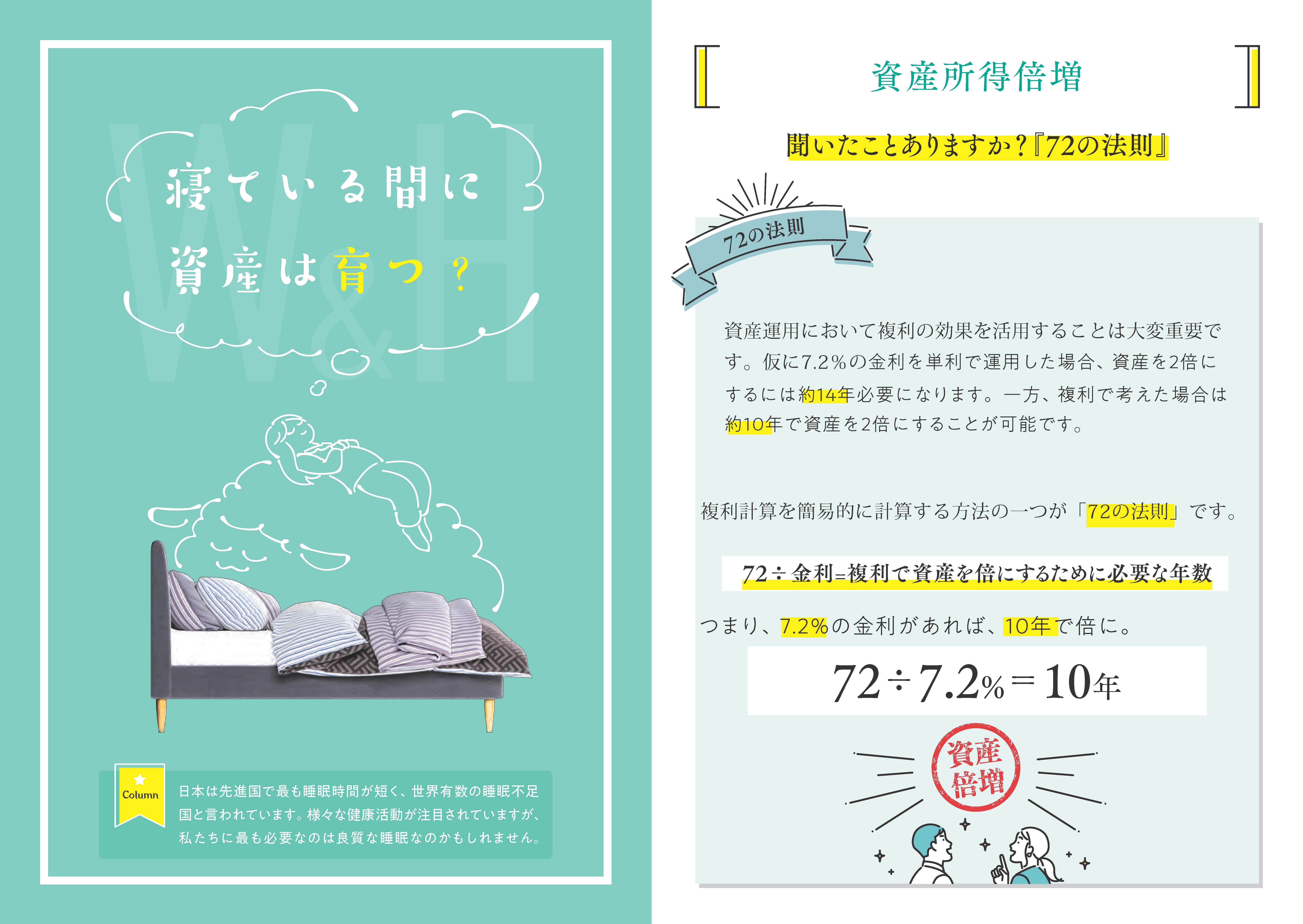寝ている間に資産は育つ?